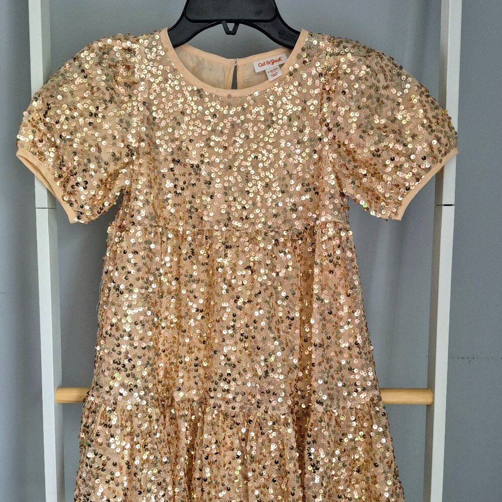 Gold girls dress